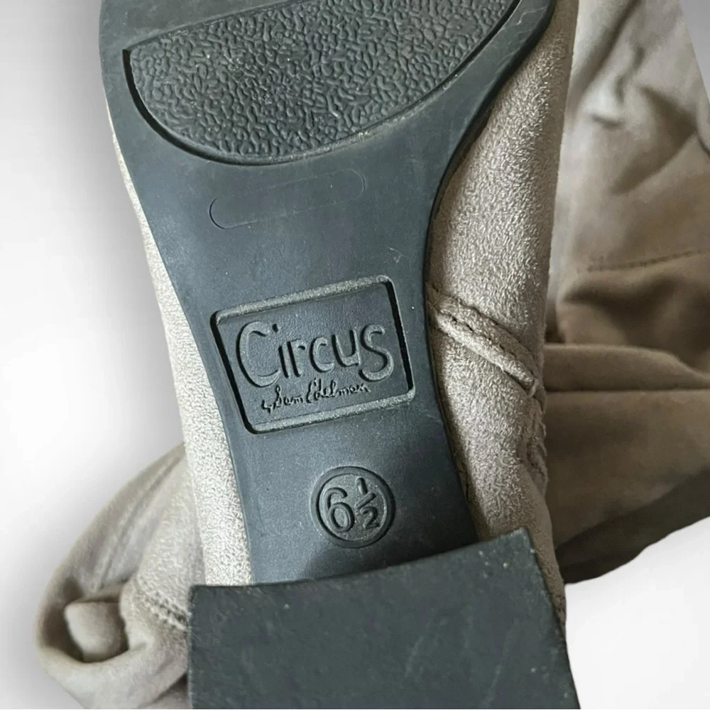CIRCUS BY‎ SAM EDELMAN Women's Gray Suede Over The Knee Boots 6.5 | GUC